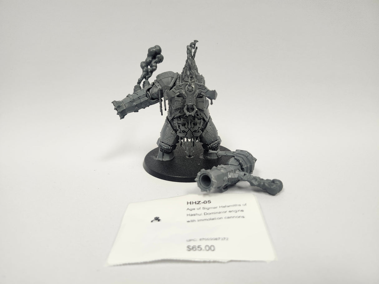Age of Sigmar Helsmiths of Hashut Dominator engine with immolation cannons HHZ-05