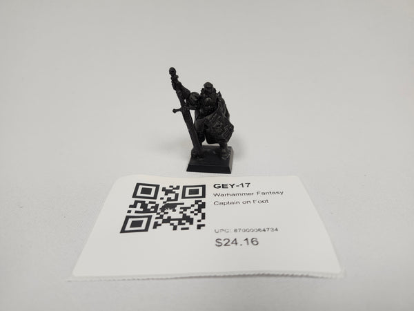 Warhammer Fantasy Captain on Foot GEY-17