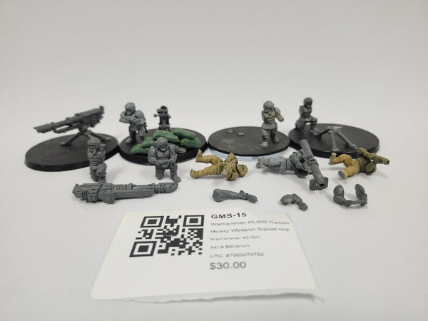 Warhammer 40,000 Cadian Heavy Weapon Squad oop GMS-15