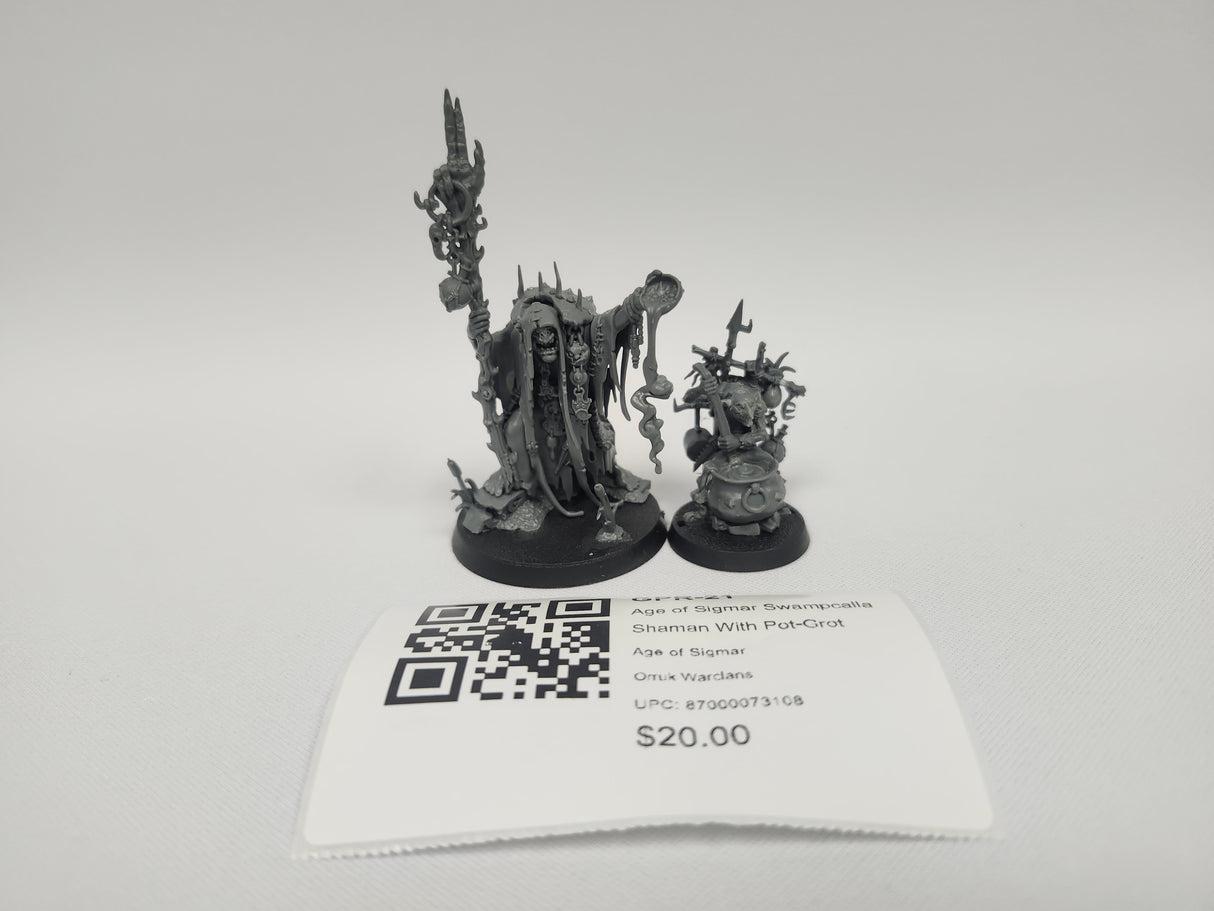 Age of Sigmar Swampcalla Shaman With Pot-Grot GPR-21