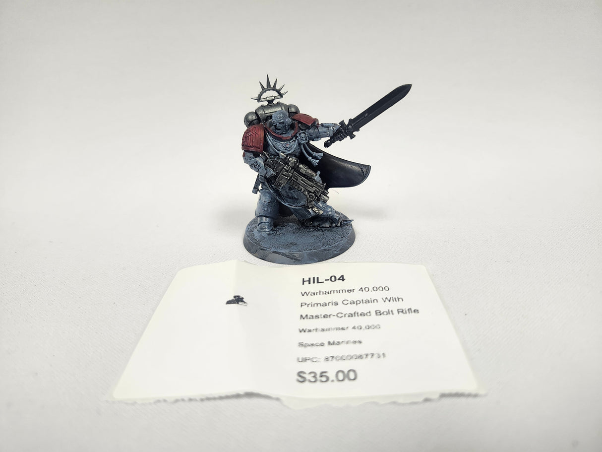 Warhammer 40,000 Primaris Captain With Master-Crafted Bolt Rifle HIL-04