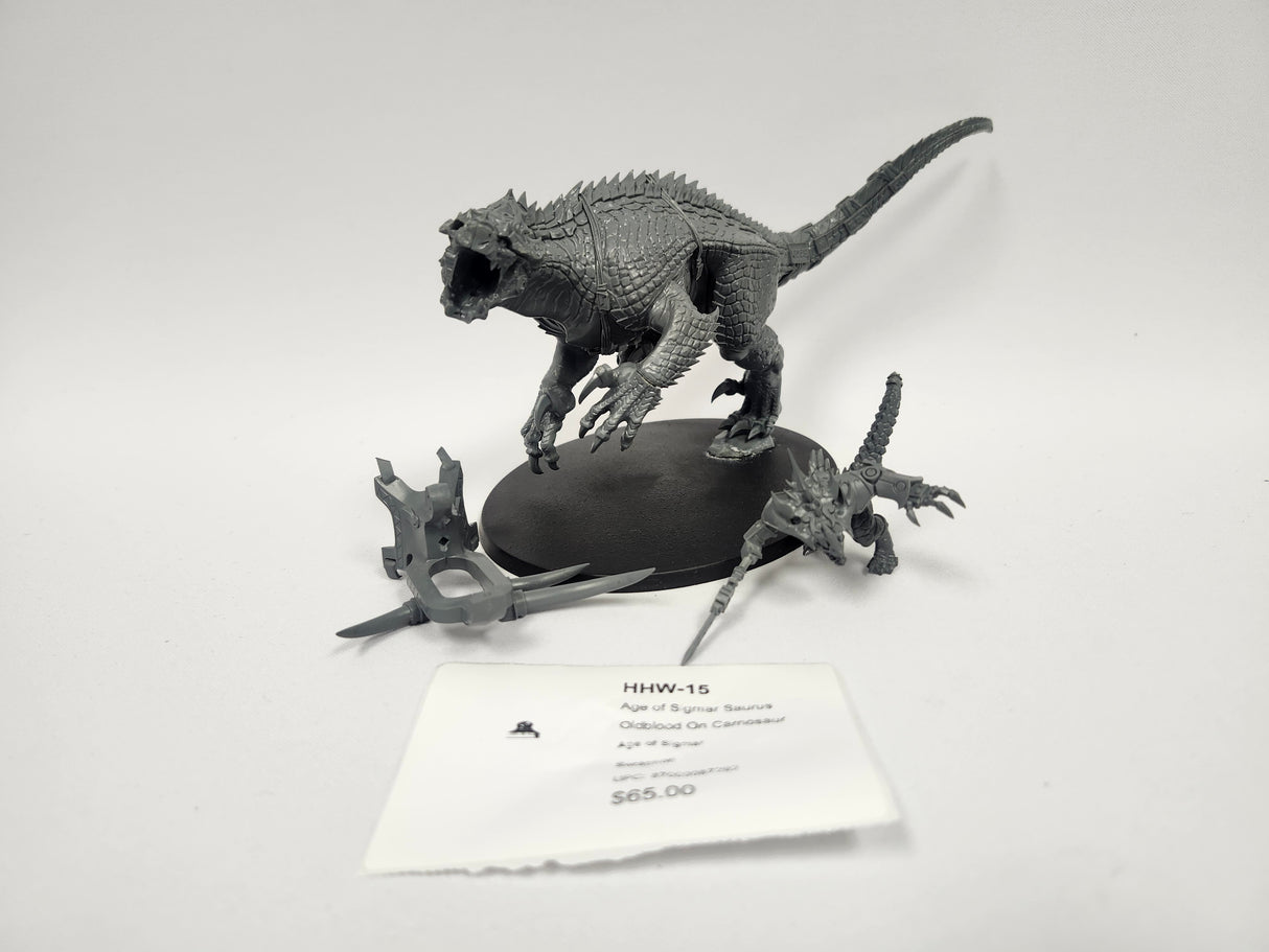 Age of Sigmar Saurus Oldblood On Carnosaur HHW-15