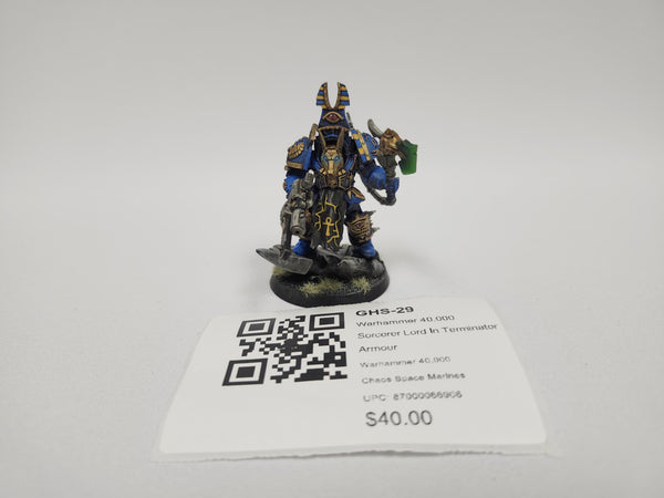 Warhammer 40,000 Sorcerer Lord In Terminator Armour GHS-29