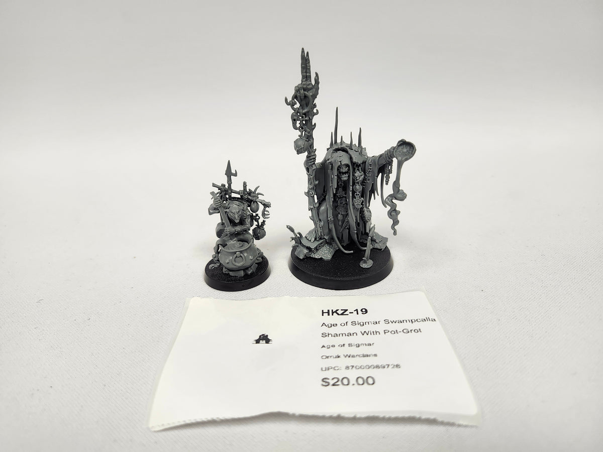 Age of Sigmar Swampcalla Shaman With Pot-Grot HKZ-19