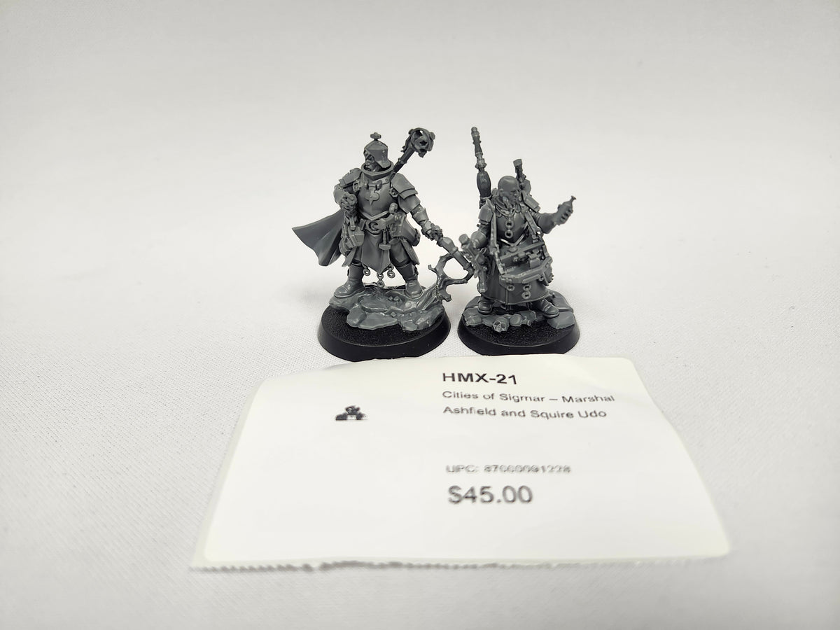 Cities of Sigmar – Marshal Ashfield and Squire Udo HMX-21