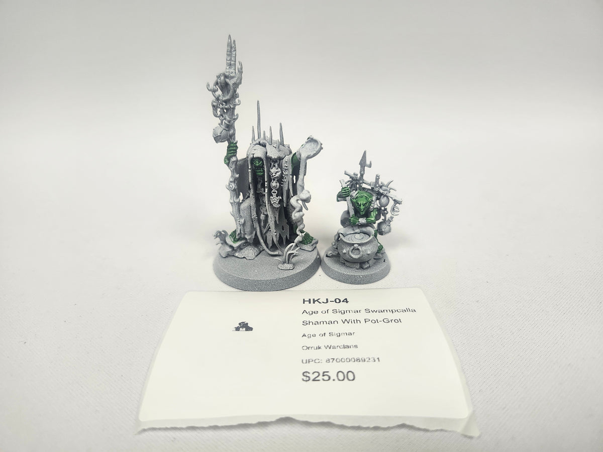Age of Sigmar Swampcalla Shaman With Pot-Grot HKJ-04