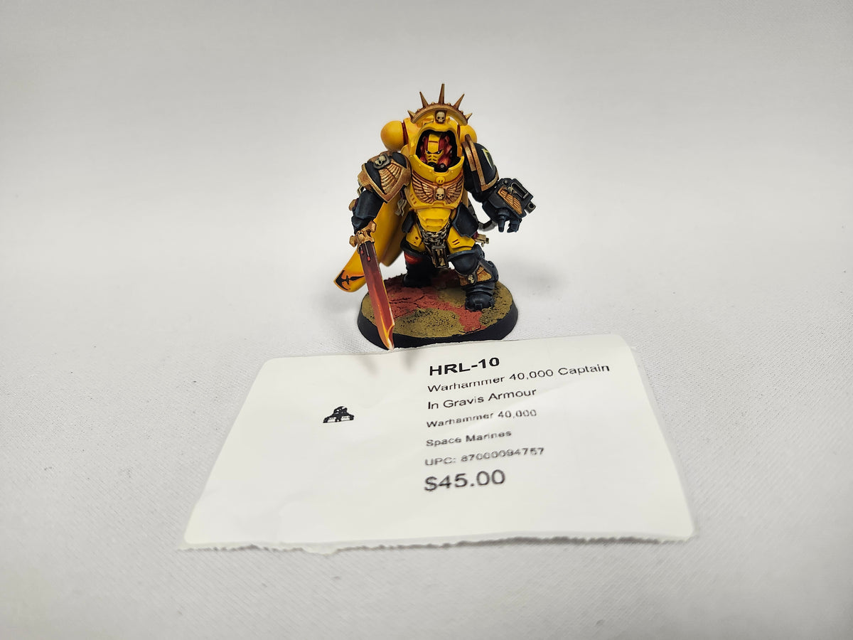 Warhammer 40,000 Captain In Gravis Armour HRL-10