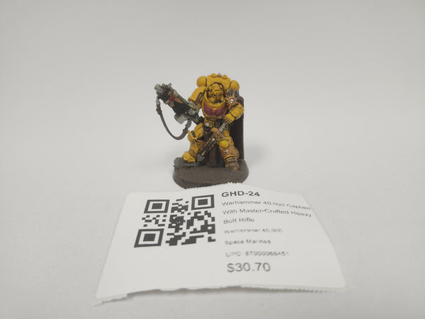 Warhammer 40,000 Captain With Master-Crafted Heavy Bolt Rifle GHD-24