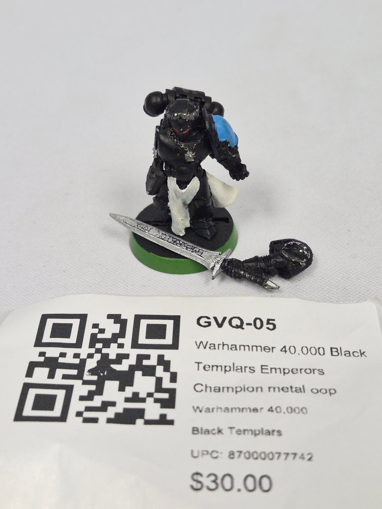 Warhammer 40,000 Black Templars Emperors Champion metal oop GVQ-05