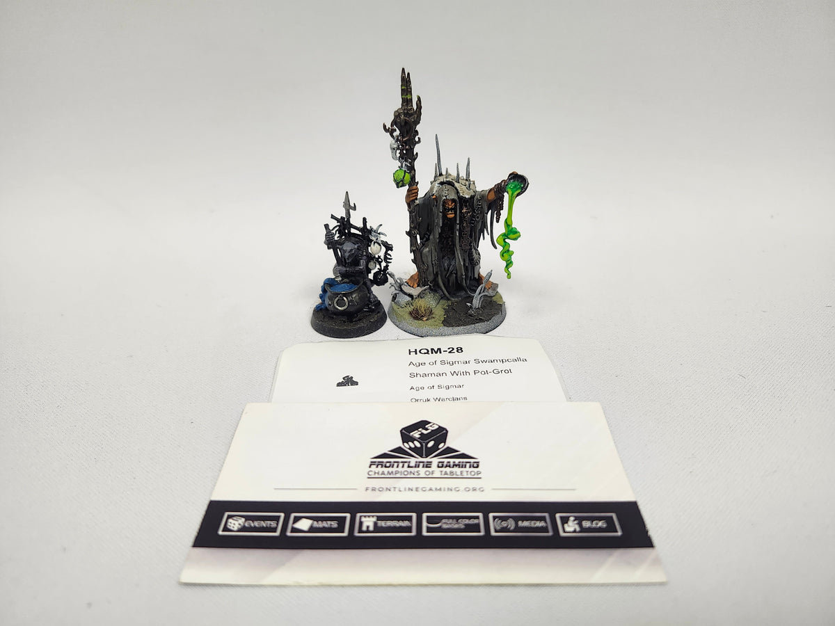 Age of Sigmar Swampcalla Shaman With Pot-Grot HQM-28