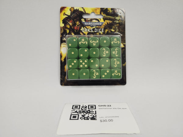 Warhammer 40k Ork dice GHS-22
