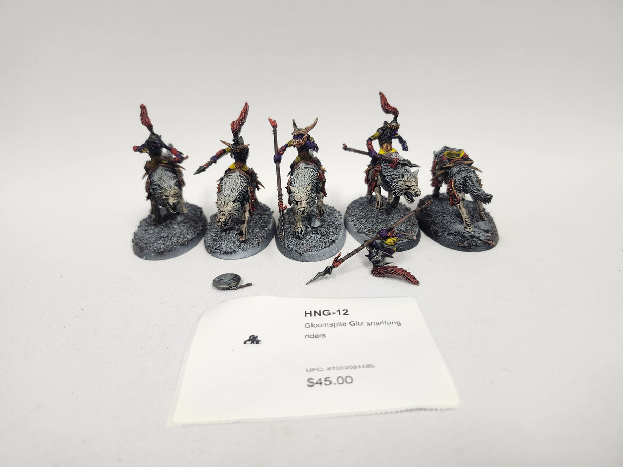 Gloomspite Gitz snarlfang riders HNG-12