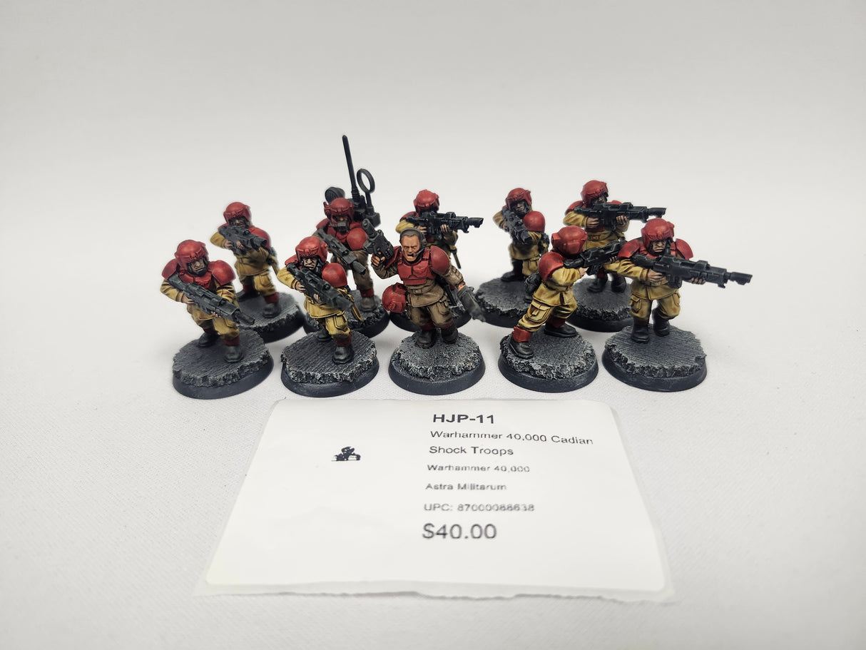 Warhammer 40,000 Cadian Shock Troops HJP-11