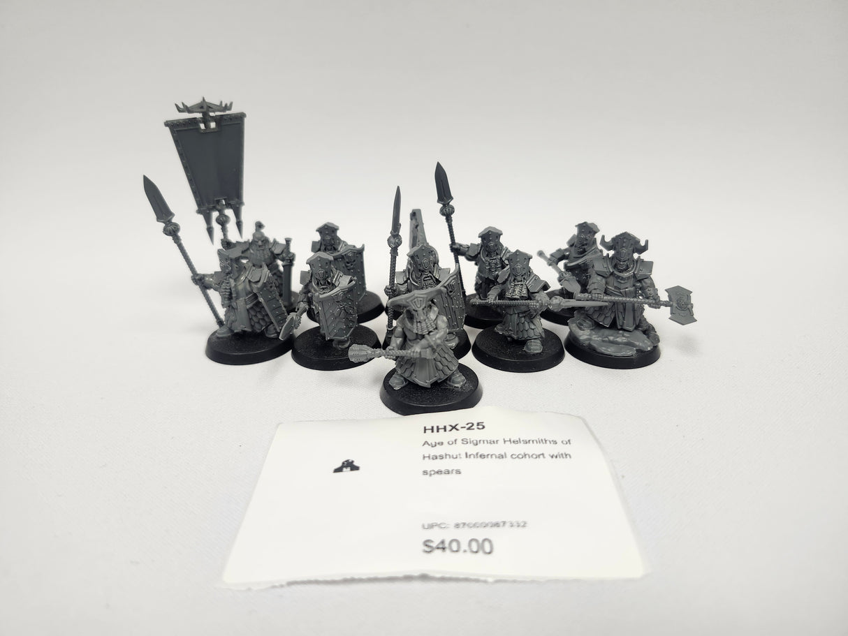 Age of Sigmar Helsmiths of Hashut Infernal cohort with spears HHX-25