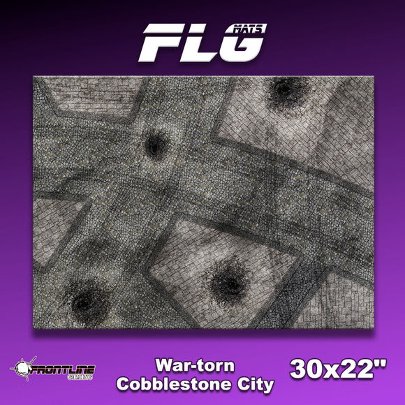 FLG Mats: War-torn Cobblestone City 1