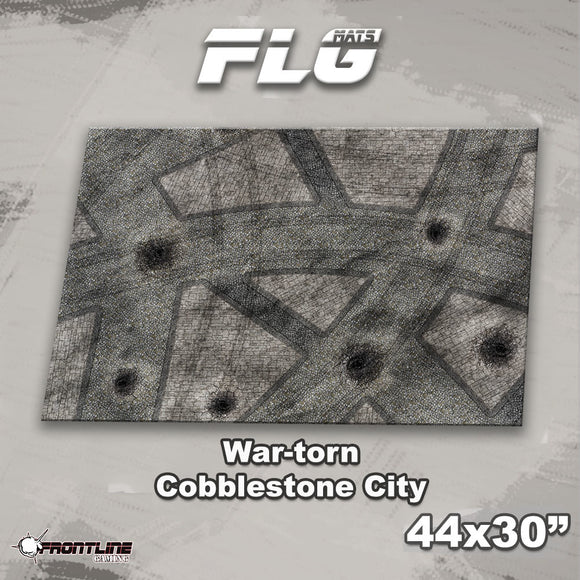 FLG Mats: War-torn Cobblestone City 1