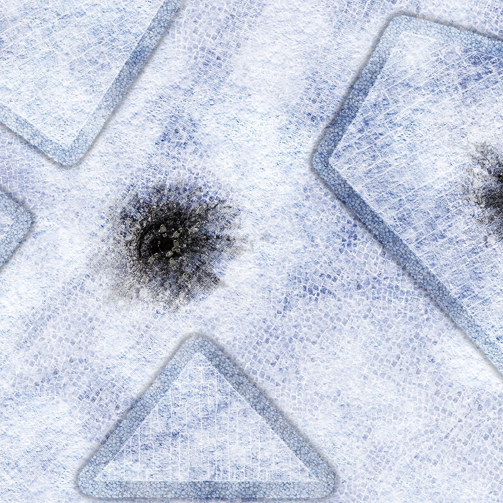 FLG Mats: War-torn Snow Covered Cobblestone City 1