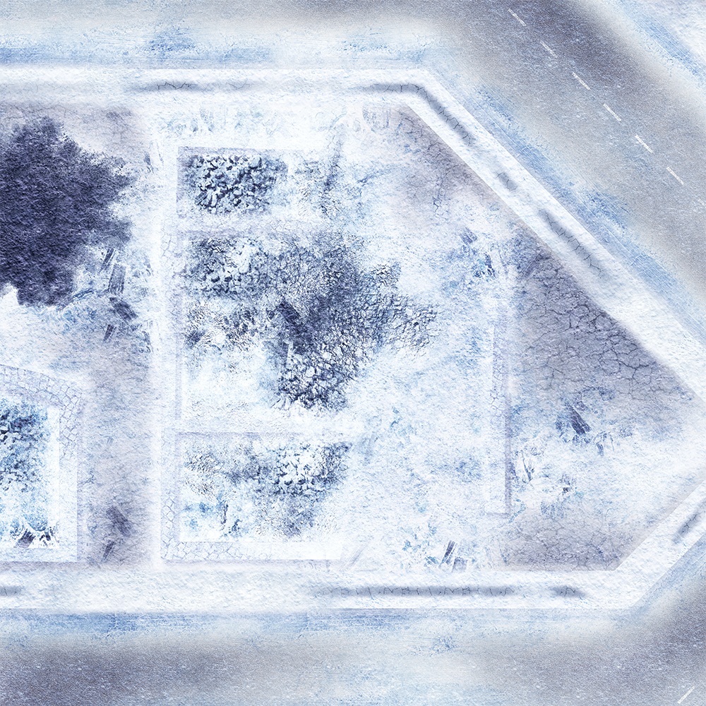 FLG Mats: War-torn Snow Covered City 1