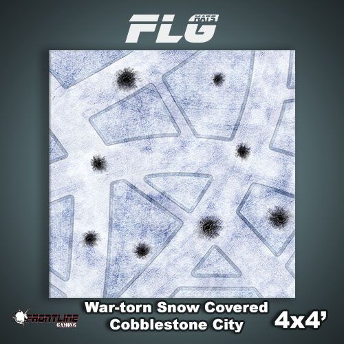 FLG Mats: War-torn Snow Covered Cobblestone City 1
