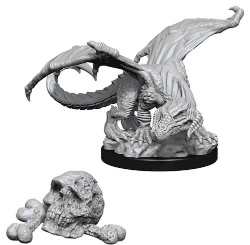 D&D Minis: Nolzur's Marvelous Unpainted Miniatures, W10 Black Dragon Wyrmling