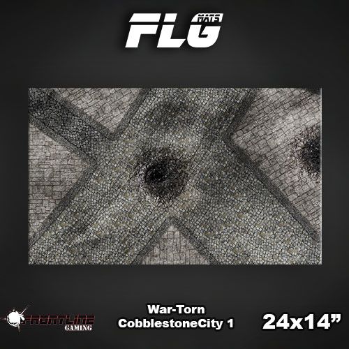 FLG Mats: War-torn Cobblestone City 1