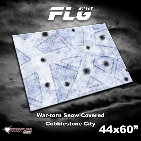 FLG Mats: War-torn Snow Covered Cobblestone City 1