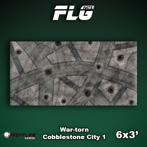 FLG Mats: War-torn Cobblestone City 1