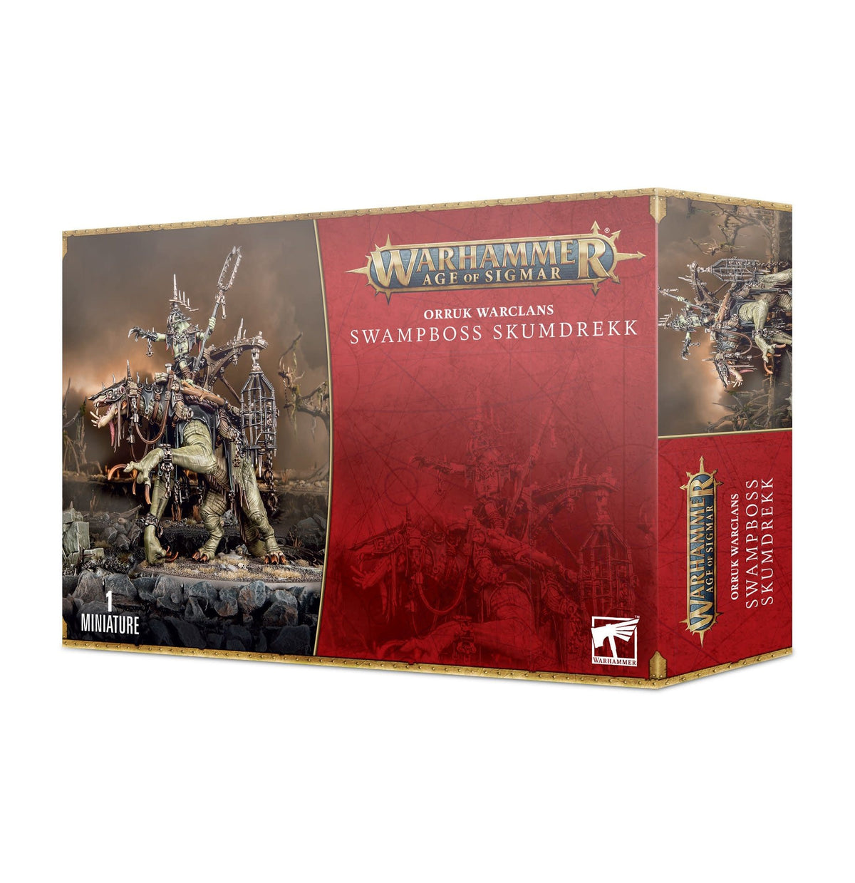 Orruk Warclans: Swampboss Skumdrekk on Sloppklaw