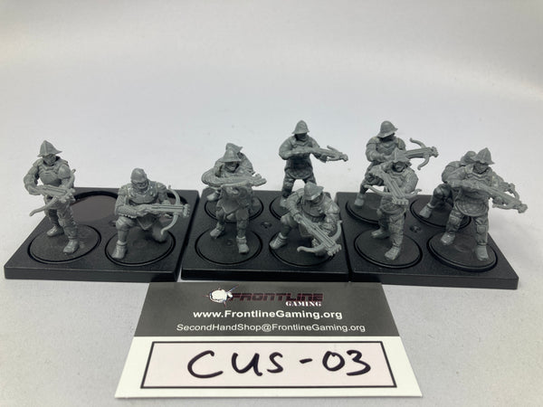 Conquest Miniatures Hundred Kingdooms: Mercenary Crossbowmen CUS-03