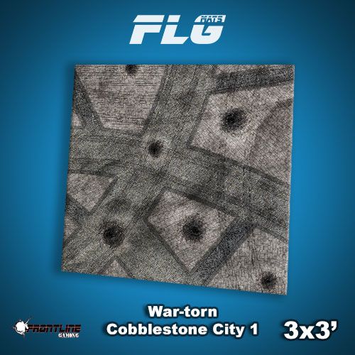 FLG Mats: War-torn Cobblestone City 1