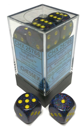 Chessex: Speckled Twilight Set of 12 d6 Dice