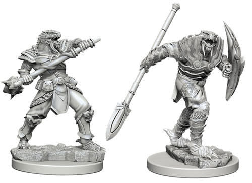 D&D Minis: Nolzur`s Marvelous Unpainted Miniatures, W5 Dragonborn Male Fighter with Spear
