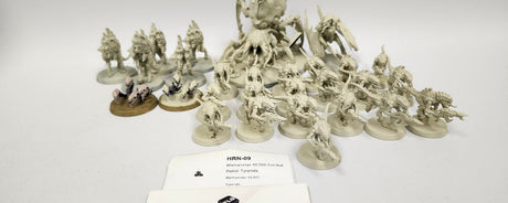 A full Tyranid Combat Patrol army in primer grey, ready for paint