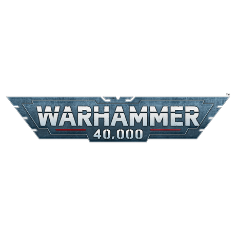 Warhammer 40,000 logo on clear background