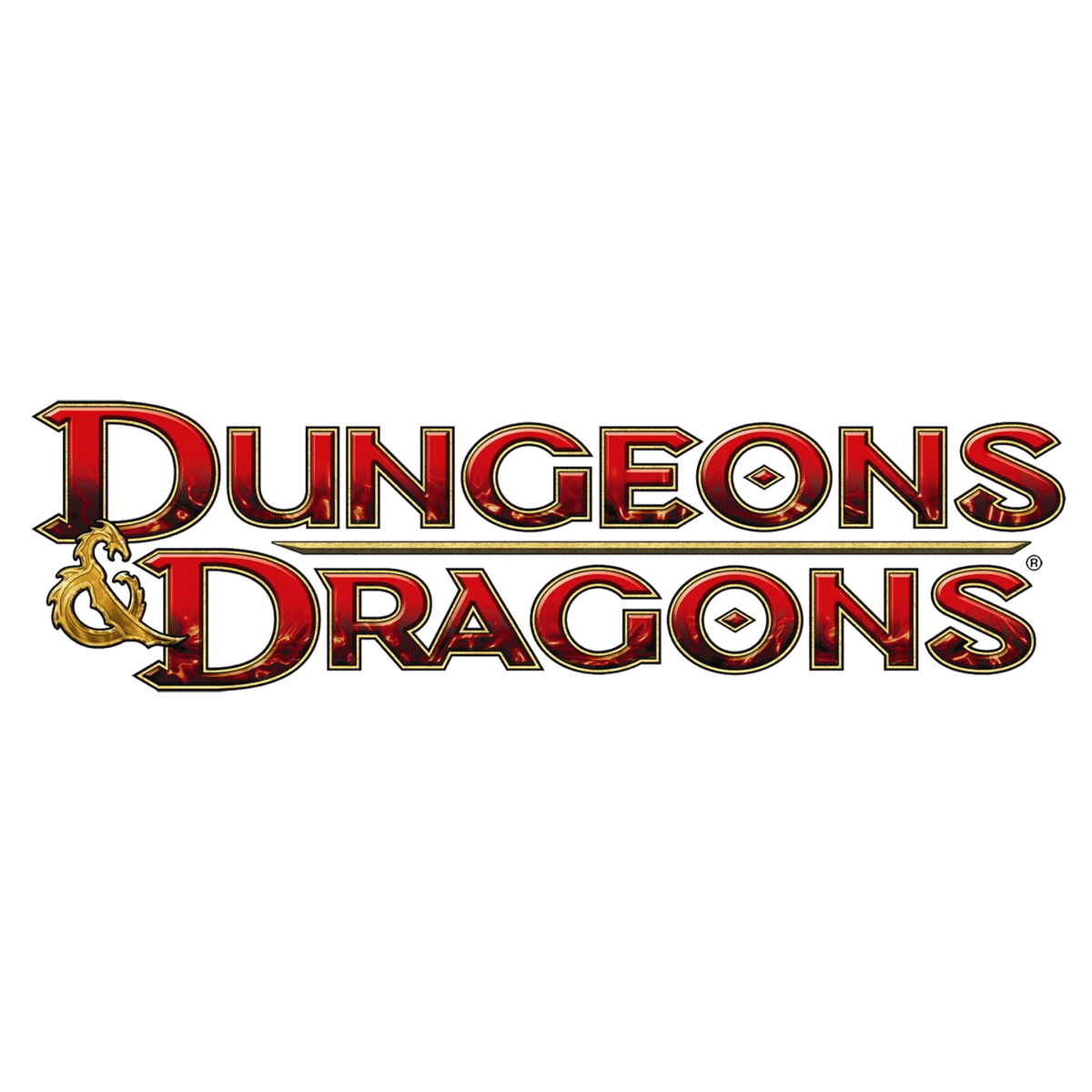 Dungeons & Dragons logo on transparent background