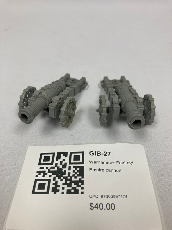 Warhammer Fantasy Empire cannon GIB-27
