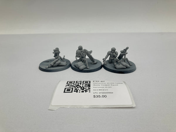 Warhammer 40,000 Cadian Heavy Weapon Squad FTF-27