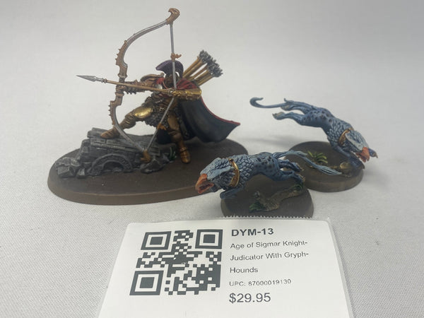 Age of Sigmar Knight-Judicator With Gryph-Hounds DYM-13