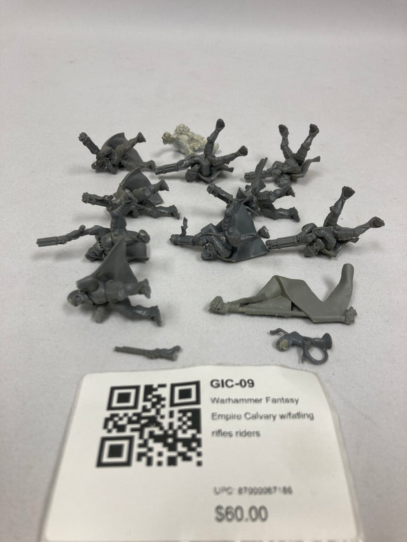 Warhammer Fantasy Empire Calvary w/fatling rifles riders GIC-09