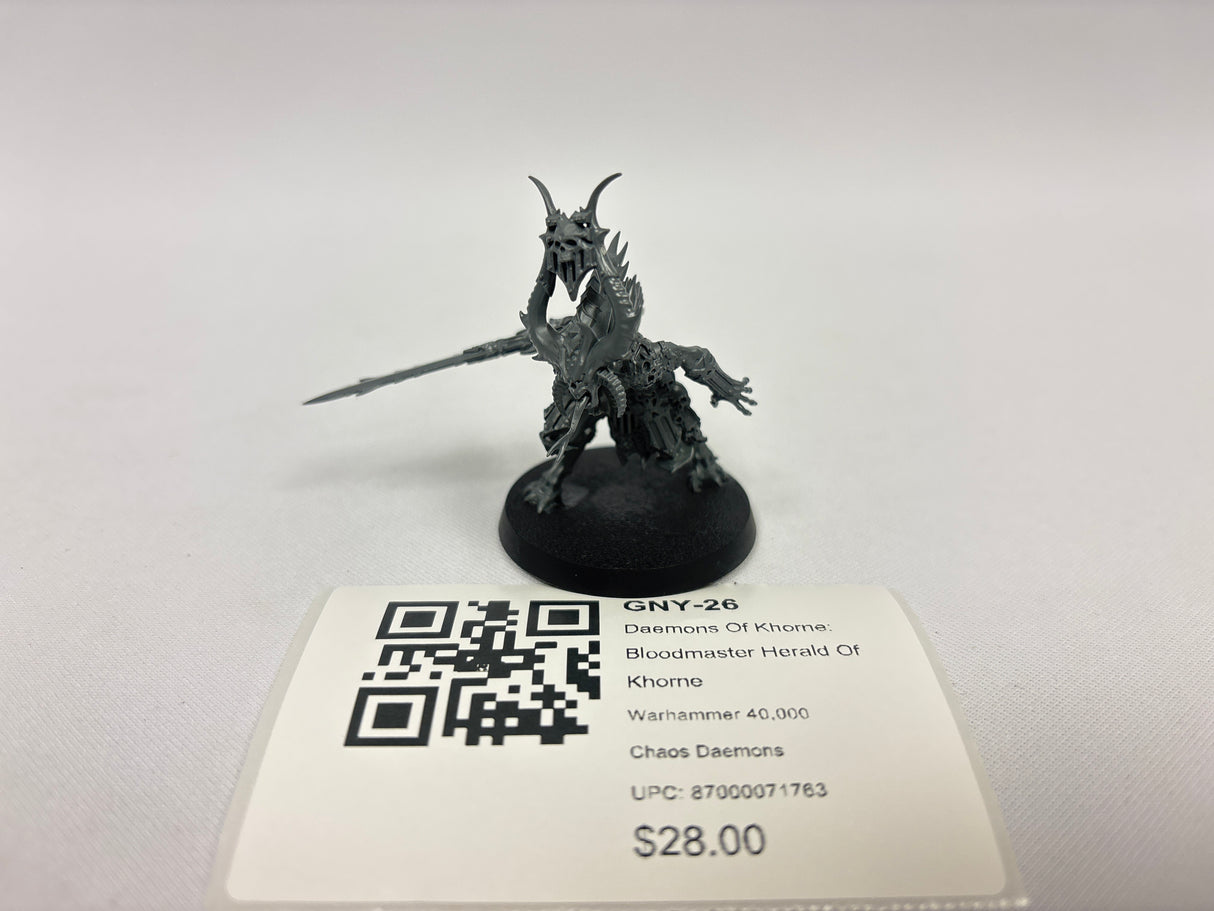 Daemons Of Khorne: Bloodmaster Herald Of Khorne GNY-26