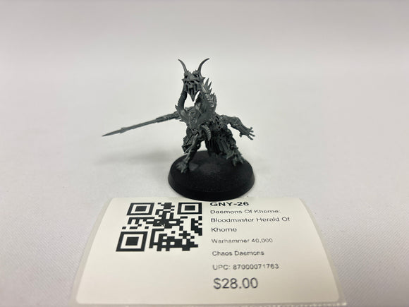 Daemons Of Khorne: Bloodmaster Herald Of Khorne GNY-26