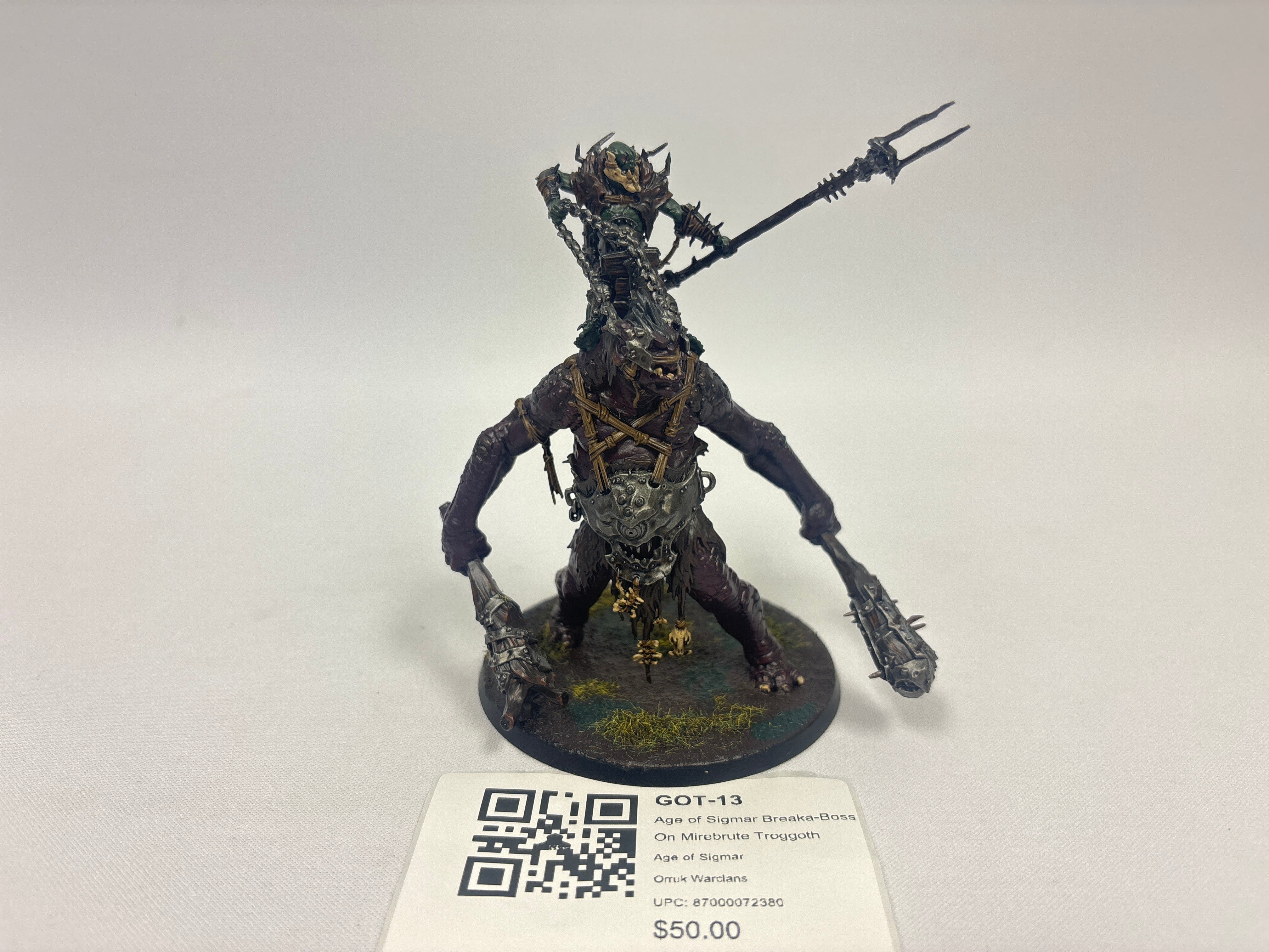 Age of Sigmar Breaka-Boss On Mirebrute Troggoth GOT-13