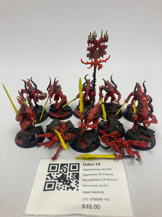 Warhammer 40,000 Daemons Of Khorne: Bloodletters Of Khorne GAU-16