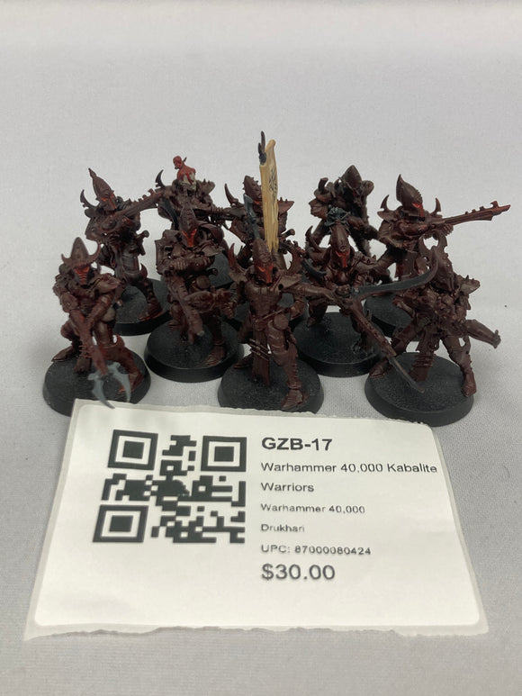 Warhammer 40,000 Kabalite Warriors GZB-17