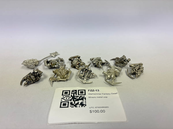 Warhammer Fantasy Dwarf Miners metal oop FZZ-13