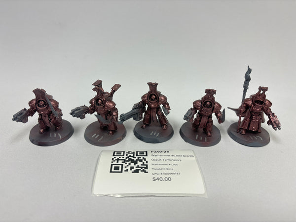 Warhammer 40,000 Scarab Occult Terminators FZW-26