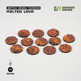 Gamers Grass: Molten Lava - Round 25mm (x12)