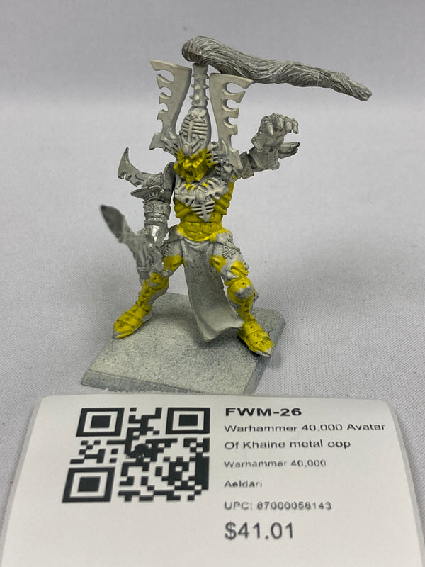 Warhammer 40,000 Avatar Of Khaine metal oop FWM-26