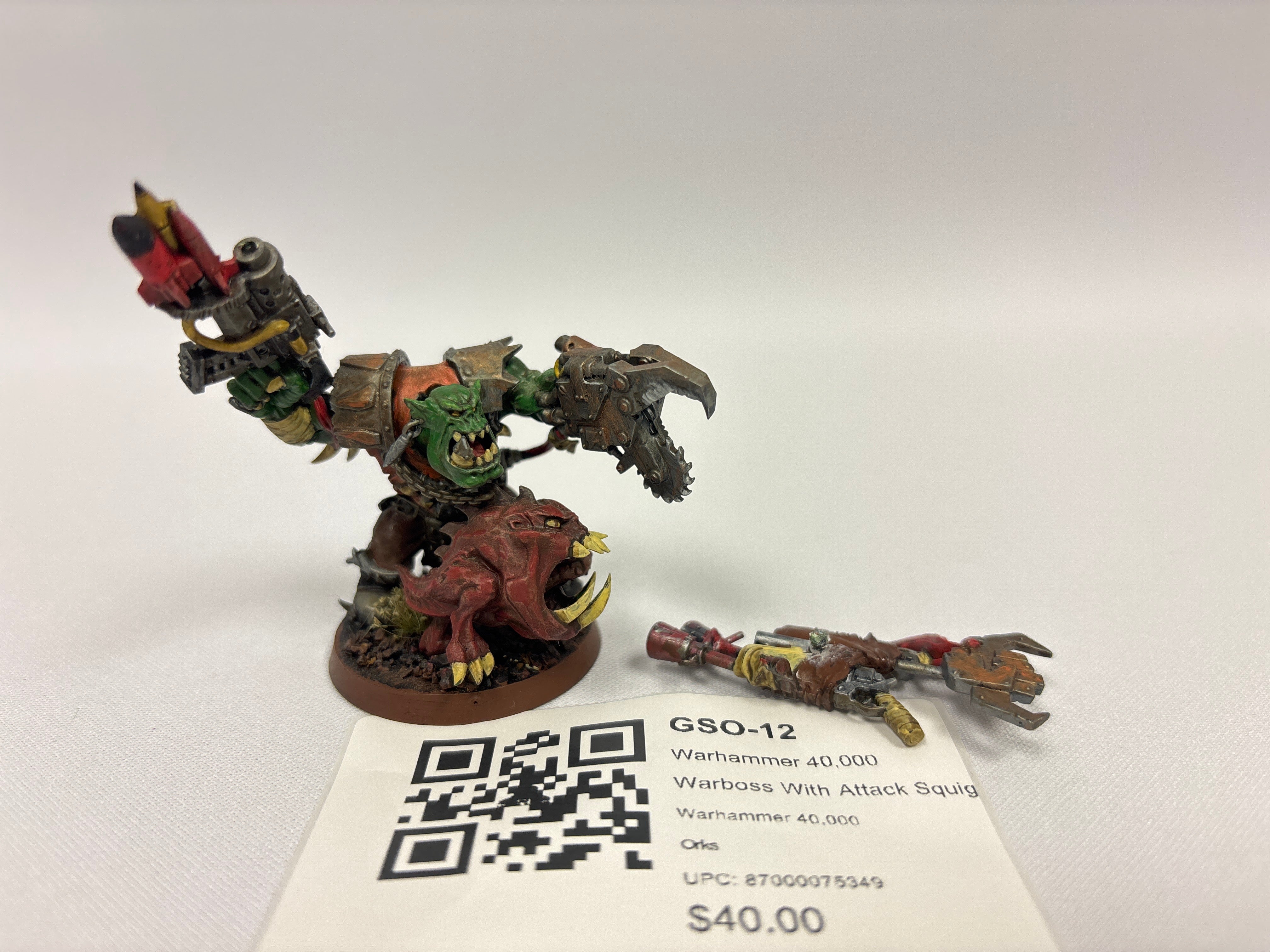 Warhammer 40,000 Warboss With Attack Squig GSO-12