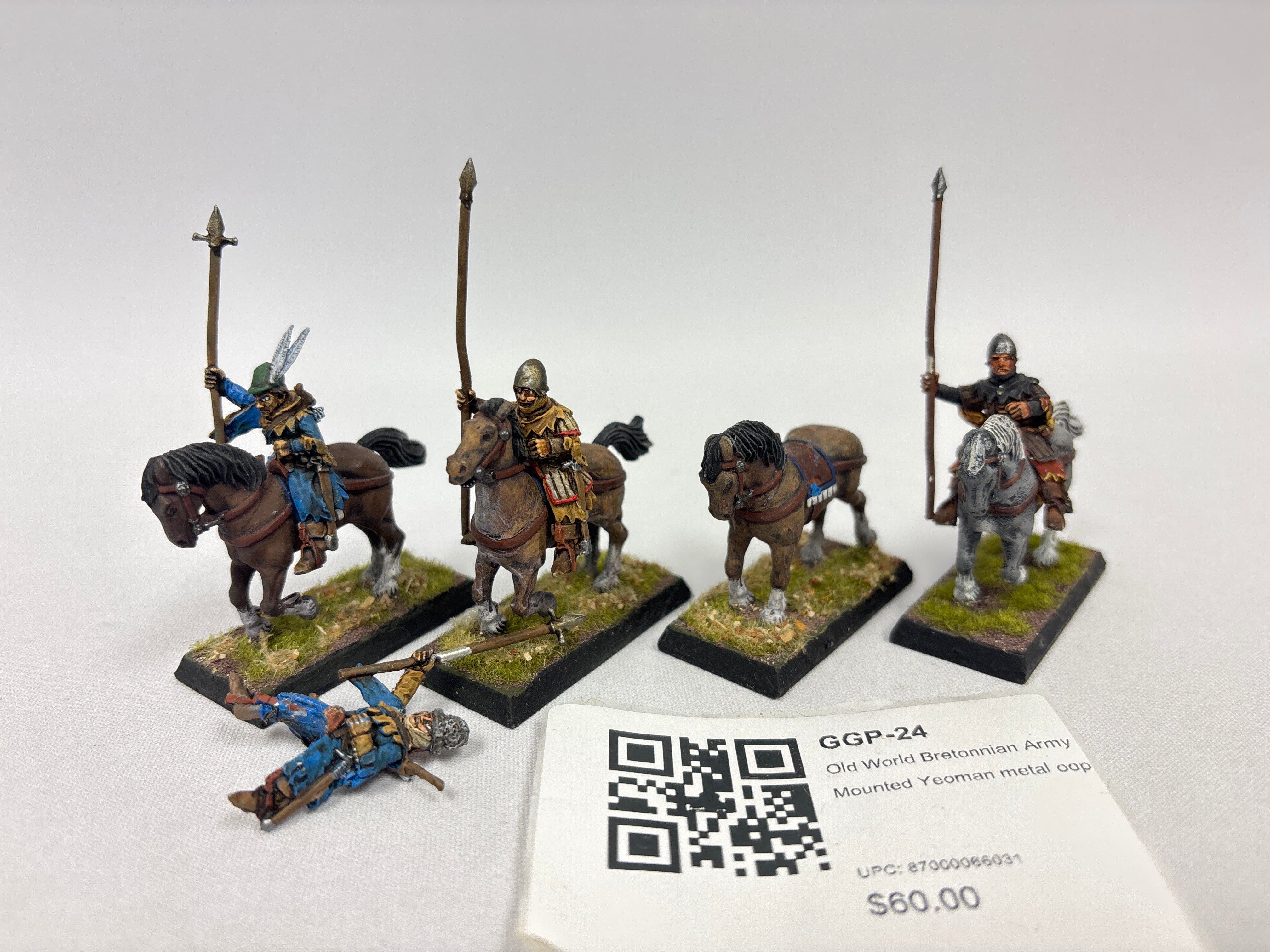 Old World Bretonnian Army Mounted Yeoman metal oop GGP-24